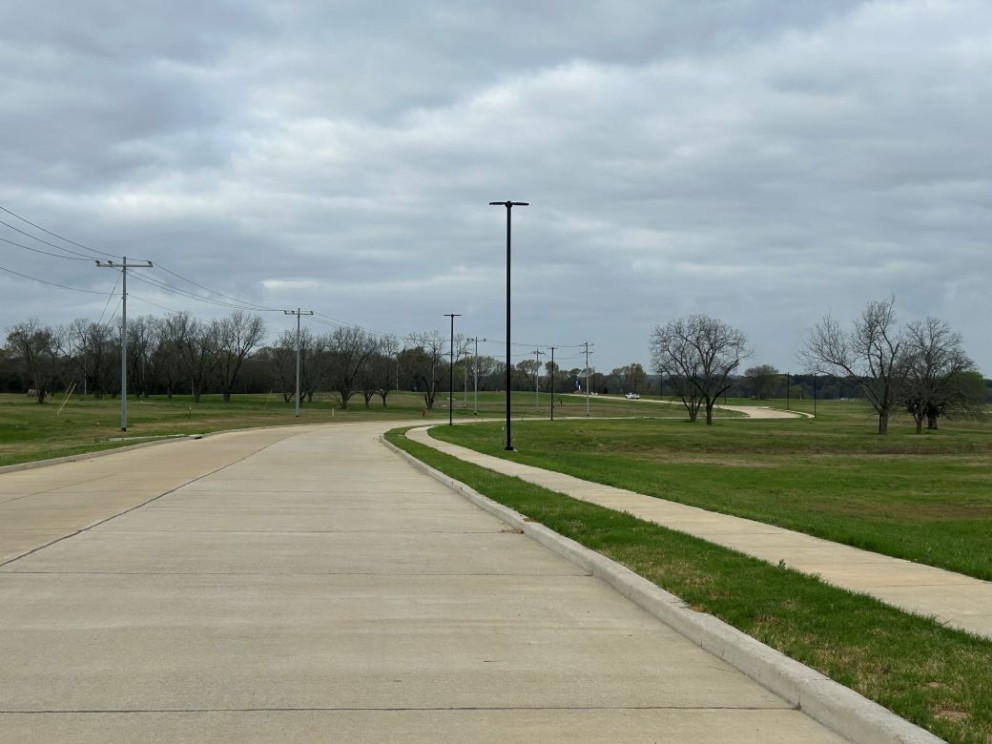 site location including sidewalk