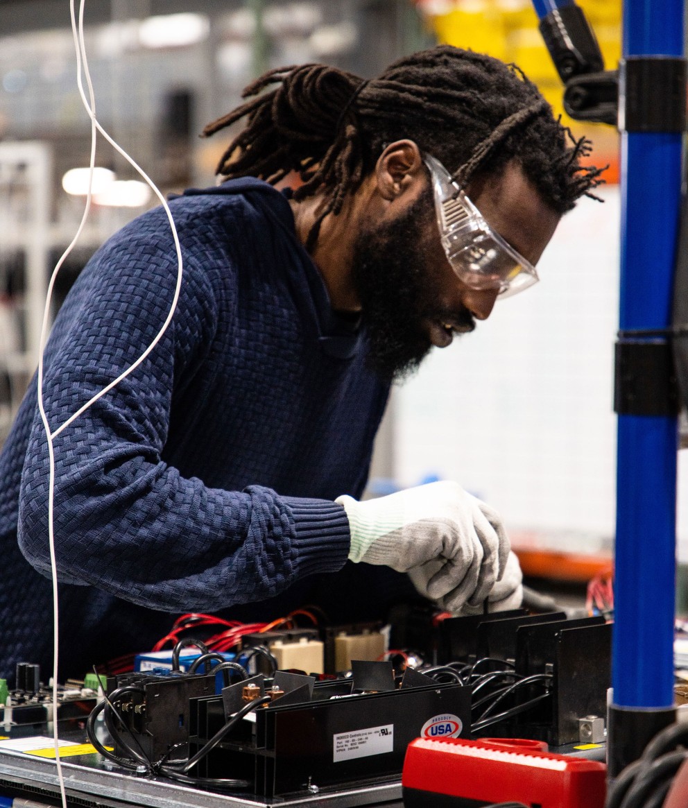 Manufacturing Employee Working