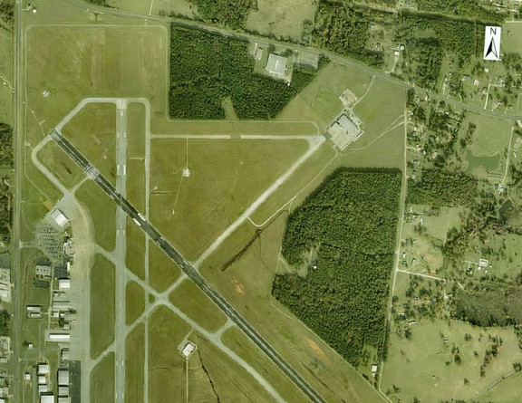 aerial image of site